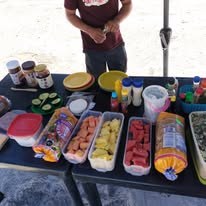 Alimentos para paseo turístico